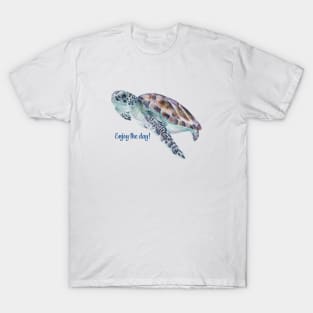 Enjoy The Day With A Sea Turtle T-Shirt